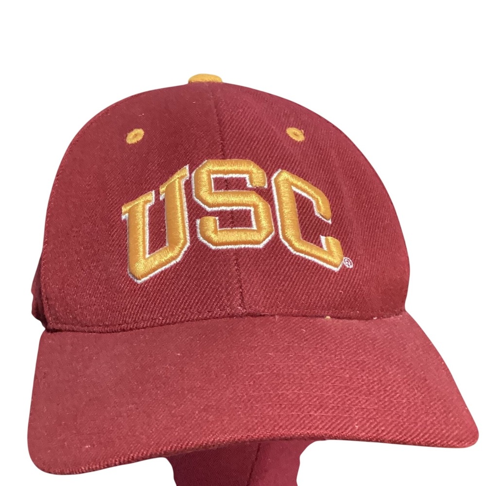 USC Trojans Colosseum Maroon Fitted Baseball Cap Hat‎ Adult Size 7 1/2